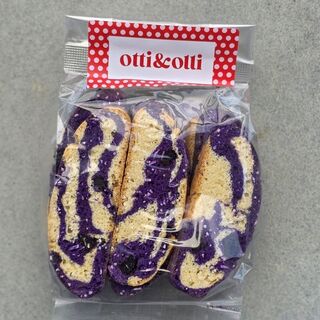 Ube & Coconut Biscotti