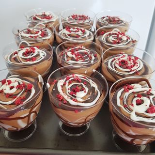 Dark chocolate mousse