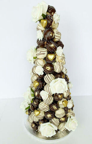 Dark & White Chocolate Croquembouche