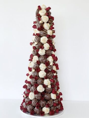 Dark & White Chocolate Croquembouche