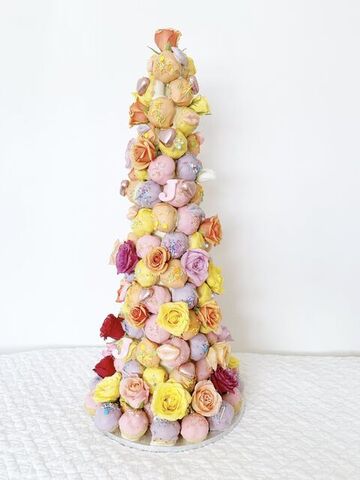 Multi-Colour Chocolate Croquembouche