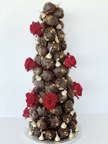 Dark Chocolate Croquembouche