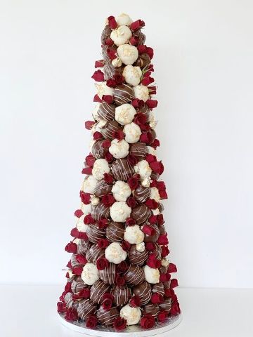 Dark & White Chocolate Croquembouche