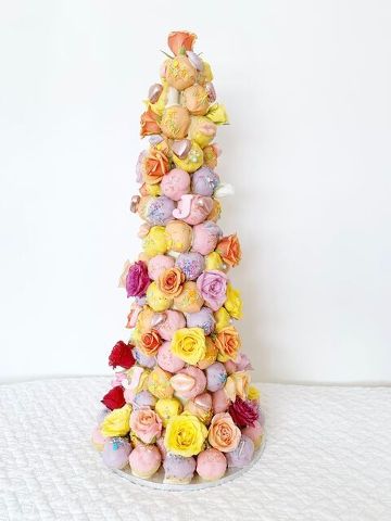 Multi-Colour Chocolate Croquembouche