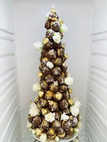 Dark Chocolate Croquembouche