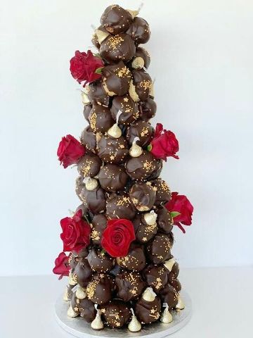 Dark Chocolate Croquembouche